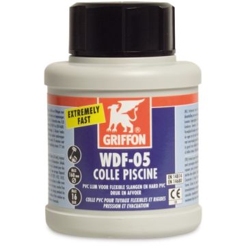 Griffon PVC-lijm 0,5L met kwast WRAS type WDF-05 label NL/FR