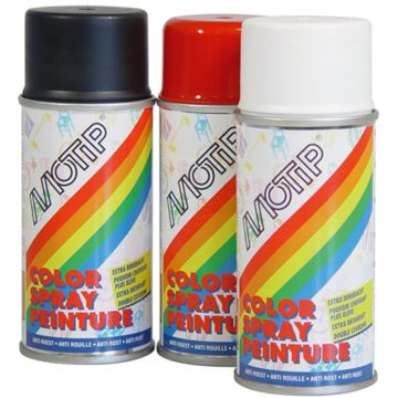 Motip Colourspray Hoogglans RAL 9010 150ml