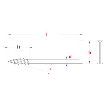 PGB Zware schroefduim met gleuf Ø6,00x100 Zn