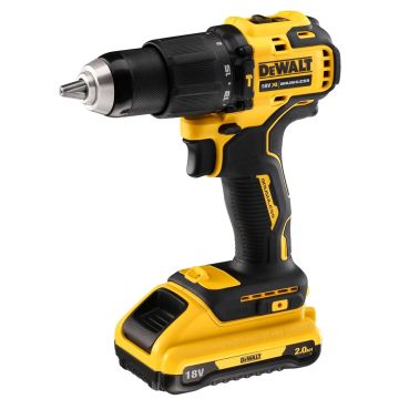 Dewalt DCD709D2T-QW 18V XR Brushless compacte schroef-/klopboormachine