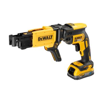 Dewalt DCF620E1K-XJ 18V XR Brushless bandschroefmachine (incl. neusstuk en bandschroefmechanisme)