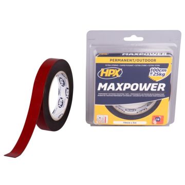 HPX Maxpower Outdoor - zwart 19mm x 5m