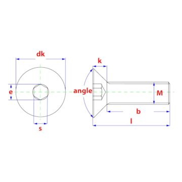PGB BZK-schroef VK ISO 10642 M12x60 A2