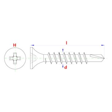 PGB Zelfborende snelbouwschr. PGB 3,5x45 gefosf.