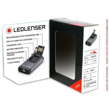 Ledlenser K4R Grijs sleutelboslamp