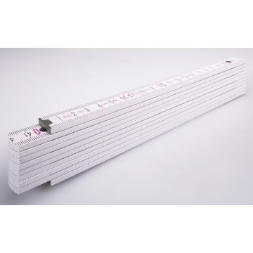 Stabila 1407 Plooimeter wit 2m