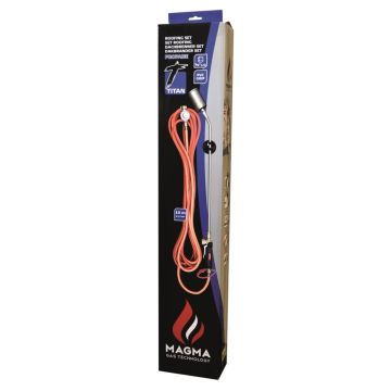 Magma Turbo Roofingbrander Bi-soft, Titanium-set Diam. 60 + 10m Slang & Drukregelaar 4 Bar