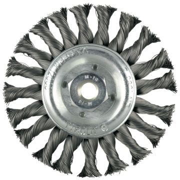 Tyrolit Premium rondborstel voor haakse slijpers 1RDZ 125mm x 12mm x 25mm x 22,2mm SH 0,5mm