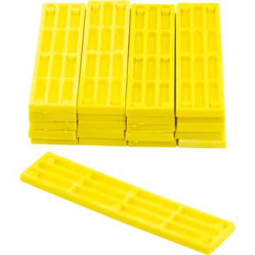 Soudal 10 x 100 PP-Blokjes 100 x 24 x 4 geel