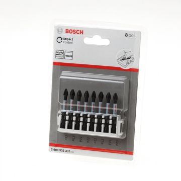 Bosch PRO Pozidriv slagschroefbit, PZ2, 55mm, 8-delig