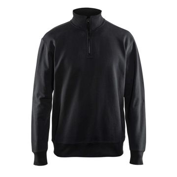 Blaklader Sweatshirt met halve rits 3369 Zwart XXL