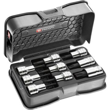 Facom Set van 9 schroevendraaierdoppen Torx 1/2"