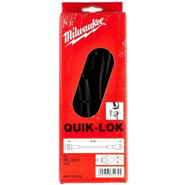 Milwaukee Snoer 230V Quick-lok, 4m EU