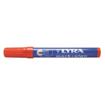 Lyra Stift mark + sign rood