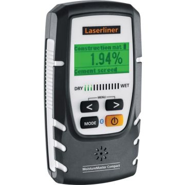 Laserliner 082.334A MoistureMaster Compact Plus materiaalvochtmeter met bluetooth