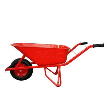 4tecx Kruiwagen 80L Model Basis Rood