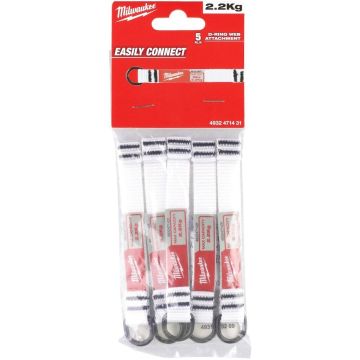 Milwaukee 2.25kg D-ring Web Attachment (5 Stuks)