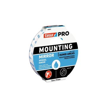 Tesa Mounting Mirror Wit 19mm x 10m
