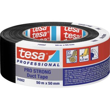 Tesa Ductape Zwart 50mm x 50m