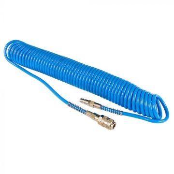 Airpress Luchtdrukspiraalslang 10m PU 8mm zonder koppeling