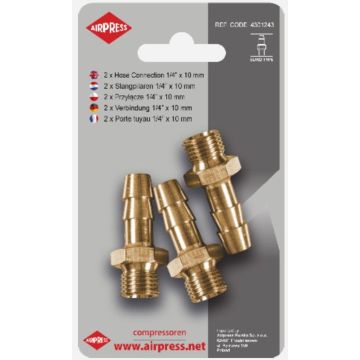 Airpress Slangpilaar 10mm x 1/4" extern