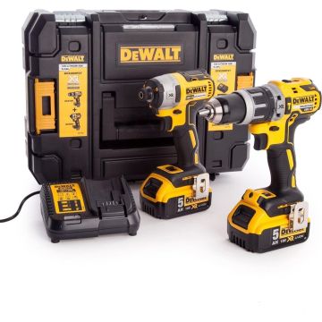 DeWalt DCK266P2T-QW 18V XR Brushless 2-delige set met accuklopboormachine (DCD796) + slagschroevendraaier (DCF887)