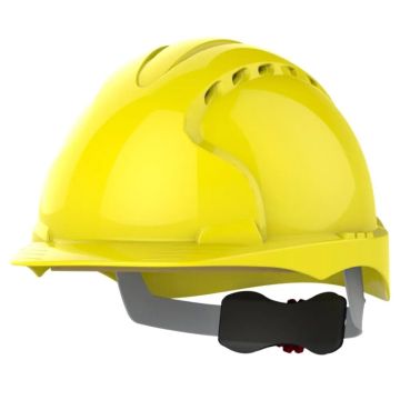 JSP Evo 3 Veiligheidshelm AJF170 Mid Geventileerd Met Draaiknop - Geel