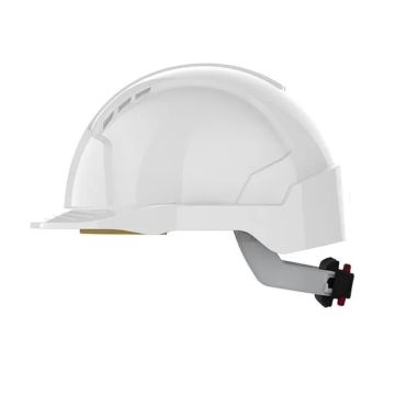 JSP Evolite Mid Peak White Helmet - Wheel Ratchet (AJA170-000-100)
