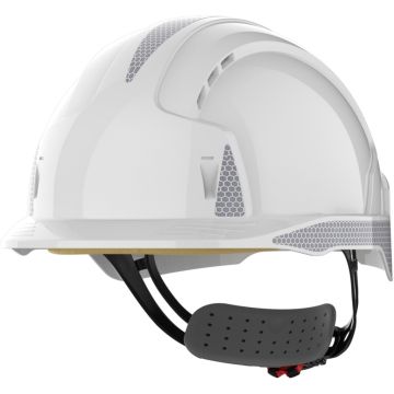 JSP Evolite Safety Helmet With CR2 - Wheel Ratchet - Vented - White (AJB170-400-100)