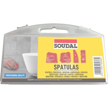 Soudal Spatelset voor gladstrijken van voegen 4-delig
