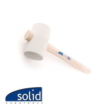 Solid Rubberen hamer (zacht) N°2 wit 500 gr