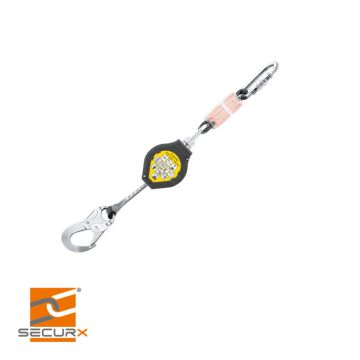 Securx Secur-Stop WR011 met 2,3 m PA touw + 2 muskethaken / Vert. & horizontaal EN360
