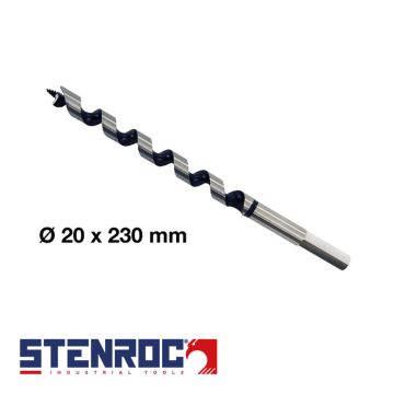 Stenroc AUGER Slangenboor hexag. - 20 x 230 mm