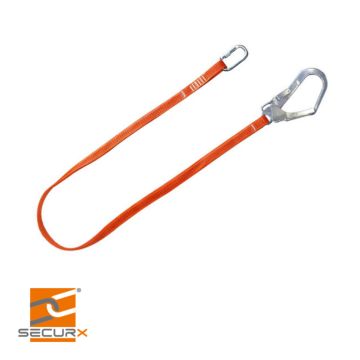 Securx Vanglijn PES - 1,5 m + muskethaken 1xSH10 + 1xSH15