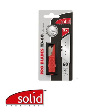 Solid PRO-Trapeziummessen TB-60, per 5 stuks - 60 mm x 0,65 mm