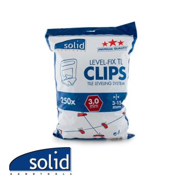 Solid Level-Fix , 250 Clips 3-15 mm / 3 mm (voegdikte)
