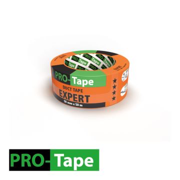 Pro-Tape Duct Tape - Expert - Oranje - 50mm x 50m