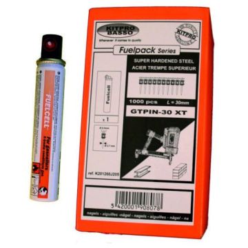 Kitpro Betonnagels met een volle kop (GTPIN22 XT) 12GA met een lengte van 22mm, in gegalvaniseerd en