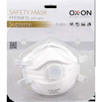 OX-ON Stofmasker FFP-3 + Ventiel