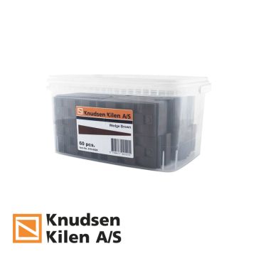 Knudsen Schuine spieën 15x45x90mm - bruin (60 stuks)