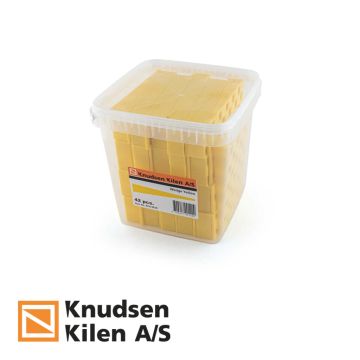 Knudsen Schuine spieën 25x45x150mm - geel (42 stuks)