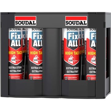 Soudal Fix All High Tack 290ml Wit in krat (12 stuks)
