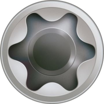 Spax Terrasschroef A2 Cilinderkop T-star Plus T25 Fixeerschroefdraad Cut 5x60mm (400 stuks)