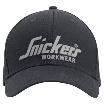 Snickers Logo Cap Maat unique Zwart 90410404000