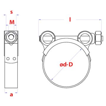PGB Robuustklem +8.8 bout Ø188x200 W1/Etiket