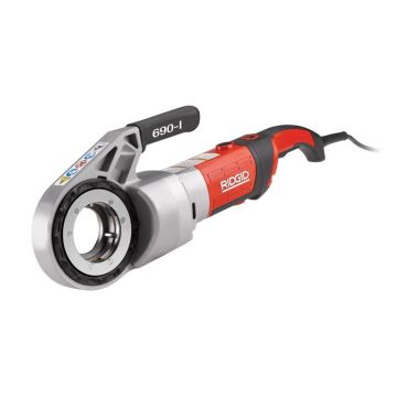 Ridgid Elektrische aandrijfmachine 230V met 1/2"-2" snijkop en steunarm in koffer