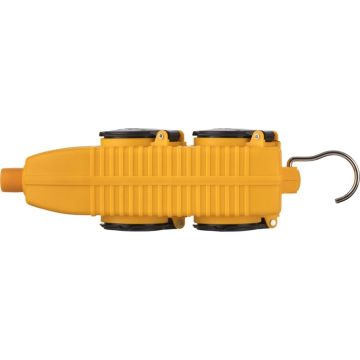 Brennenstuhl Bouwplaatsen-kabel IP54 met contactdozenblok 5m zwart H07RN-F 3G2,5