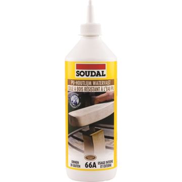 Soudal PU Houtlijm watervast 66A 750ml