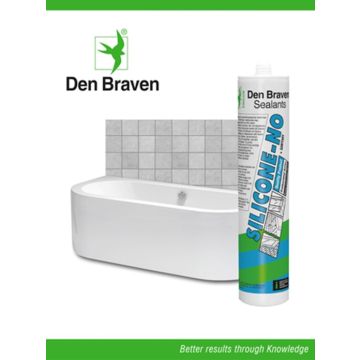 Den Braven Zwaluw Silicone-NO + Sanitary 310ml/C12 Transparant gijs