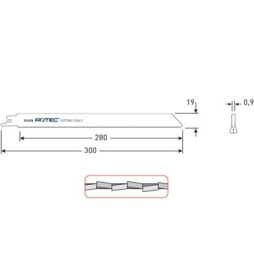 Rotec Reciprozaagblad RC650